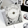 58mm Abzeichen / Essteller-Set in Schwarz und Weiß