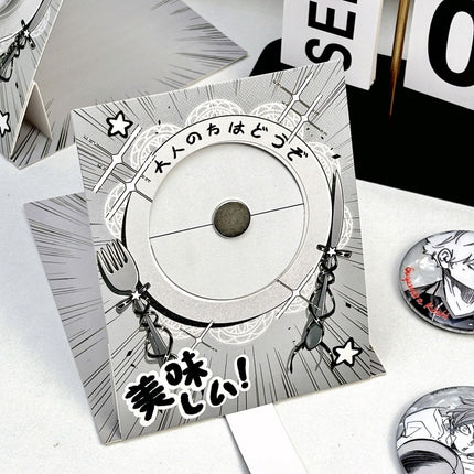Anime Badge Display | Ribbon Rotating Paper DIY Badge Holder FUNIMECITY Goods Display - FUNIMECITY