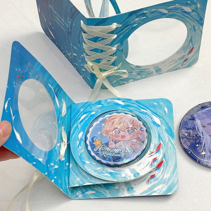 Anime Badge Display | Ribbon Rotating Paper DIY Badge Holder FUNIMECITY - FUNIMECITY