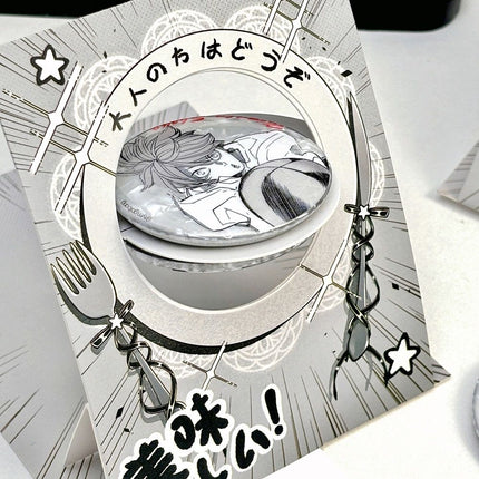 Anime Badge Display | Ribbon Rotating Paper DIY Badge Holder FUNIMECITY Goods Display - FUNIMECITY