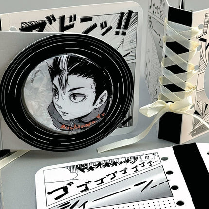 Anime Badge Display | Ribbon Rotating Paper DIY Badge Holder FUNIMECITY Goods Display - FUNIMECITY