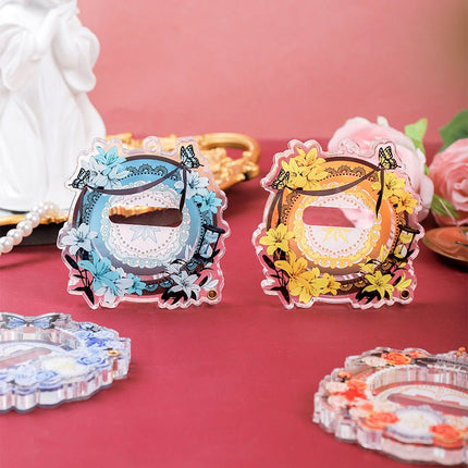 Anime Badge Display | Rose Lily & Xian Jing Mi Zong Aryclic Badge Case FUNIMECITY Goods Display - FUNIMECITY