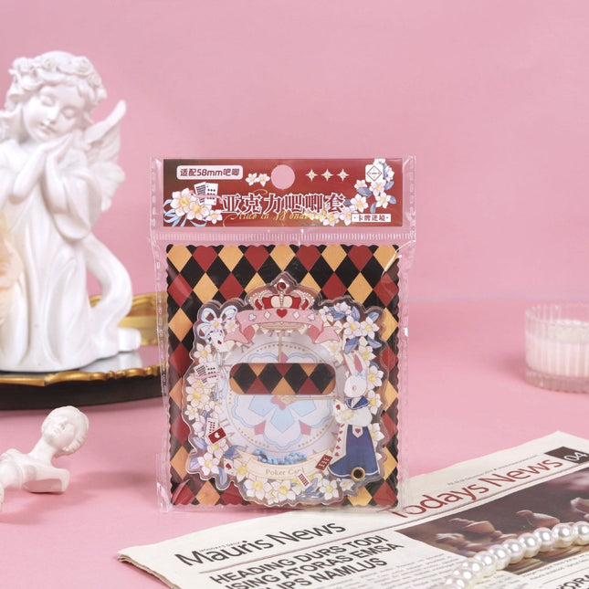 Anime Badge Display | Rose Lily & Xian Jing Mi Zong Aryclic Badge Case FUNIMECITY Goods Display - FUNIMECITY
