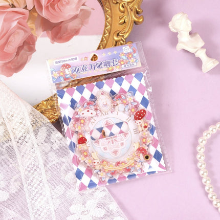 Anime Badge Display | Rose Lily & Xian Jing Mi Zong Aryclic Badge Case FUNIMECITY Goods Display - FUNIMECITY