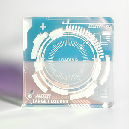 Anime Badge Display | Secret Project Acrylic Badge Standee FUNIMECITY Goods Display - FUNIMECITY