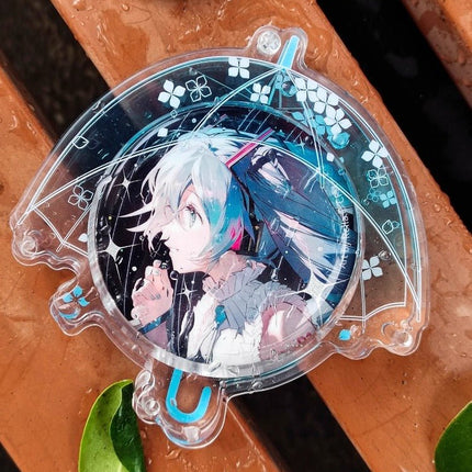 Anime Badge Display | Umbrella Acrylic Badge Case Charm FUNIMECITY Goods Display - FUNIMECITY