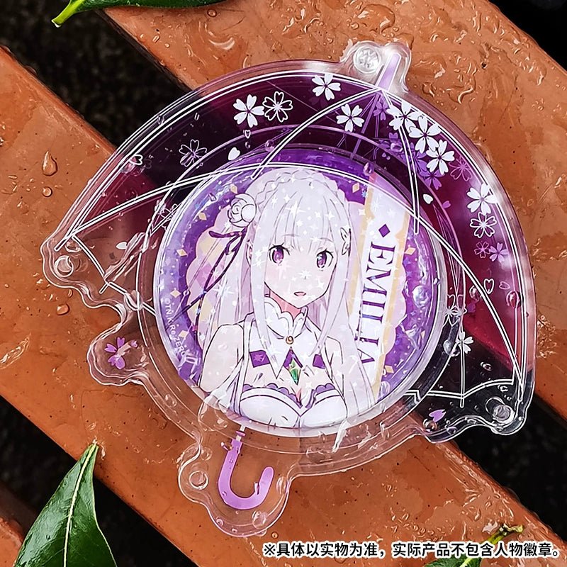 Anime Badge Display | Umbrella Acrylic Badge Case Charm FUNIMECITY - FUNIMECITY