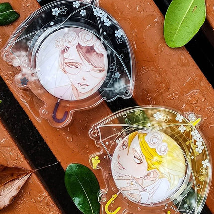 Anime Badge Display | Umbrella Acrylic Badge Case Charm FUNIMECITY Goods Display - FUNIMECITY