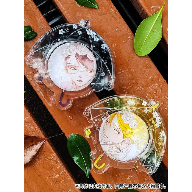 Anime Badge Display | Umbrella Acrylic Badge Case Charm FUNIMECITY Goods Display - FUNIMECITY