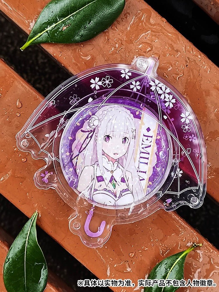 Anime Badge Display | Umbrella Acrylic Badge Case Charm FUNIMECITY - FUNIMECITY