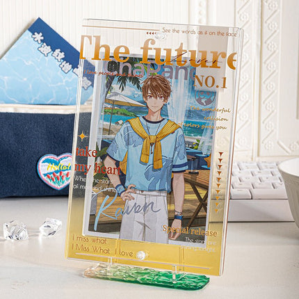 Anime Badge Display | Water ripple Acrylic Badge Holder FUNIMECITY Goods Display - FUNIMECITY 5570508788631