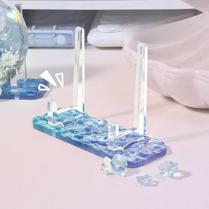 Anime Badge Display | Water ripple Acrylic Badge Holder FUNIMECITY Goods Display - FUNIMECITY 5570508788631