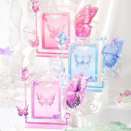Anime Goods Display | Butterfly Series Acrylic Rotatable Card Holder FUNIMECITY Goods Display - FUNIMECITY