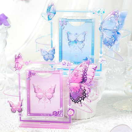 Anime Goods Display | Butterfly Series Acrylic Rotatable Card Holder FUNIMECITY Goods Display - FUNIMECITY