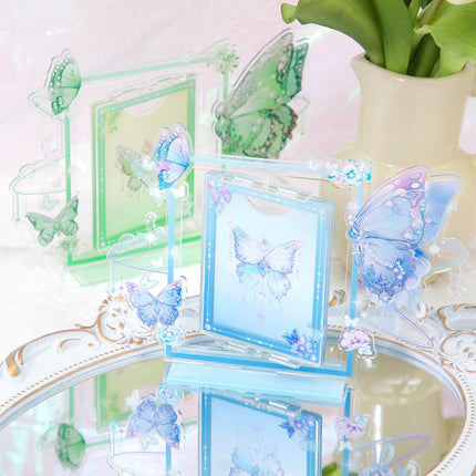 Anime Goods Display | Butterfly Series Acrylic Rotatable Card Holder FUNIMECITY Goods Display - FUNIMECITY