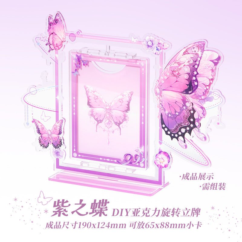 Anime Goods Display | Butterfly Series Acrylic Rotatable Card Holder FUNIMECITY - FUNIMECITY