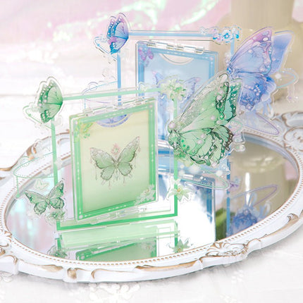 Anime Goods Display | Butterfly Series Acrylic Rotatable Card Holder FUNIMECITY Goods Display - FUNIMECITY
