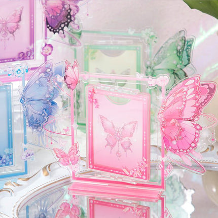 Anime Goods Display | Butterfly Series Acrylic Rotatable Card Holder FUNIMECITY Goods Display - FUNIMECITY