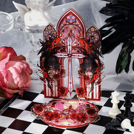 Anime Goods Display | Demons and Angels Series Acrylic Badge Display Stand FUNIMECITY Goods Display - FUNIMECITY