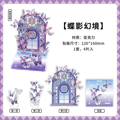 Anime Goods Display | PaperMore Acrylic Badge Display Stand FUNIMECITY - FUNIMECITY