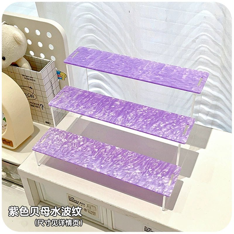 Anime Goods Display | Water ripple Acrylic Display Stand Small Storage Shelf FUNIMECITY - FUNIMECITY