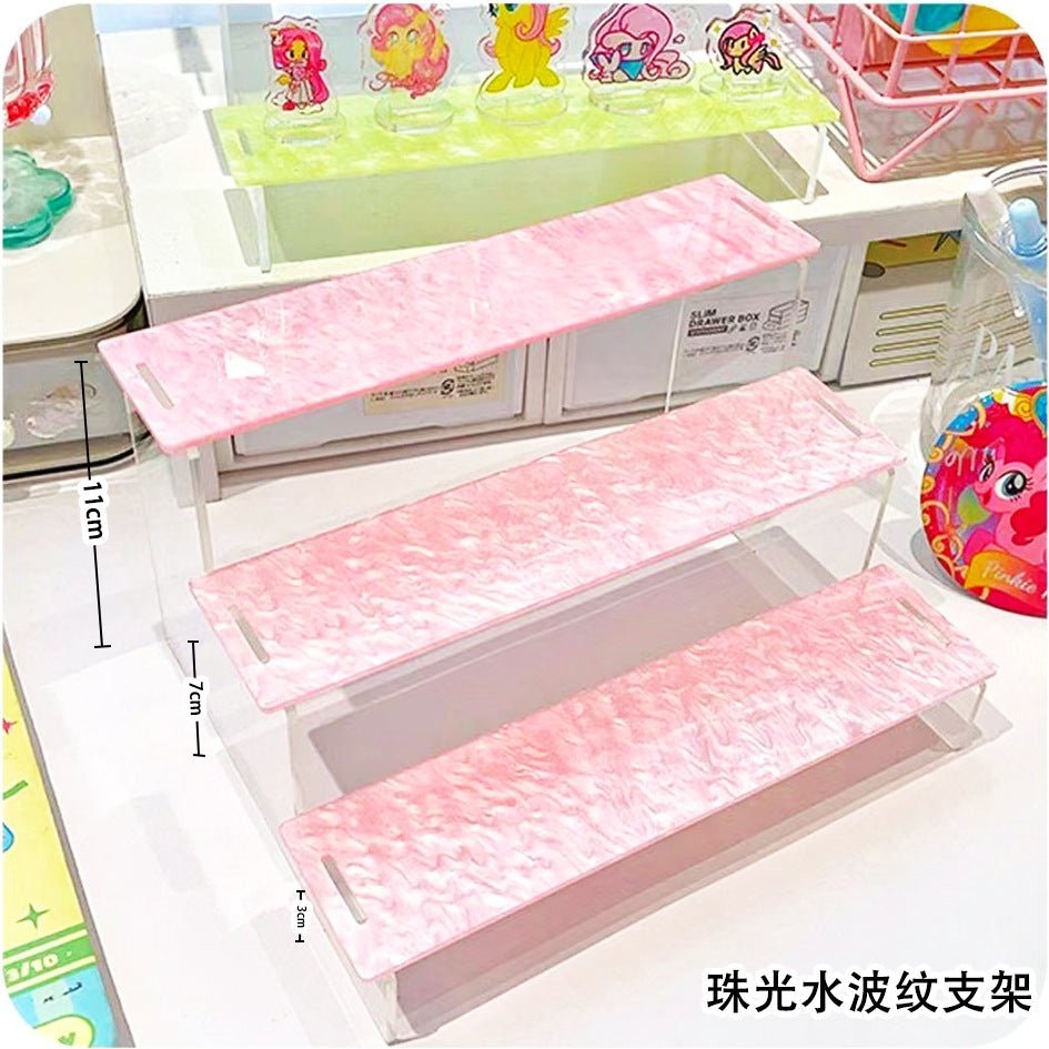 Anime Goods Display | Water ripple Acrylic Display Stand Small Storage Shelf FUNIMECITY - FUNIMECITY