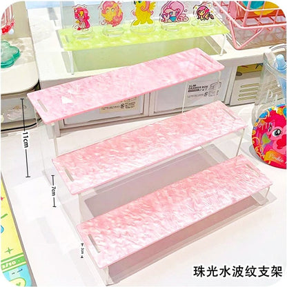 Anime Goods Display | Water ripple Acrylic Display Stand Small Storage Shelf FUNIMECITY - FUNIMECITY