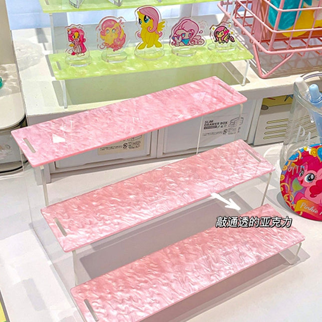 Anime Goods Display | Water ripple Acrylic Display Stand Small Storage Shelf FUNIMECITY Goods Display - FUNIMECITY