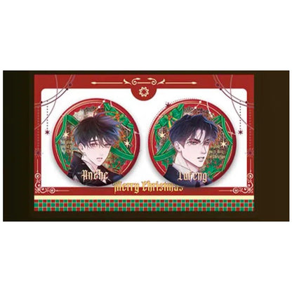 Christmas Only | Littile Mushroom & The Falling Merman Badge Set Kuai Kan Anime Goods - FUNIMECITY