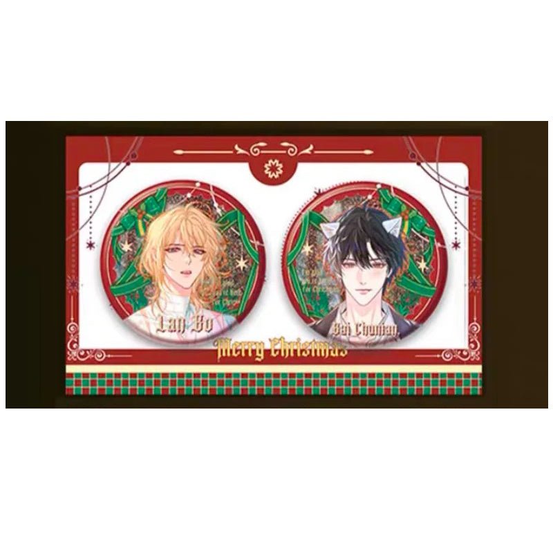 Christmas Only | Littile Mushroom & The Falling Merman Badge Set Kuai Kan Anime Goods - FUNIMECITY