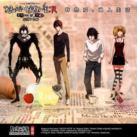 Death Note | Badge & Shikishi Board & Acrylic Stand Figure & Charm Set XINGHEDONGMAN Anime Goods - FUNIMECITY