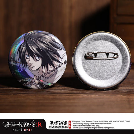 Death Note | Chain & Square Badge Set XINGHEDONGMAN Anime Badge - FUNIMECITY