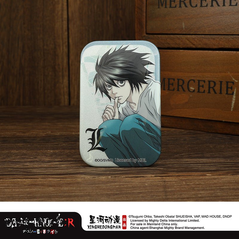Death Note | Chain & Square Badge Set XINGHEDONGMAN FUNIMECITY Anime Badge