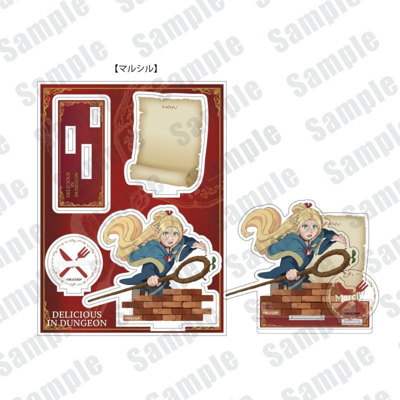 Delicious in Dungeon | Acrylic Card & Badge & Acrylic Stand Figure Set Earthtoy - FUNIMECITY