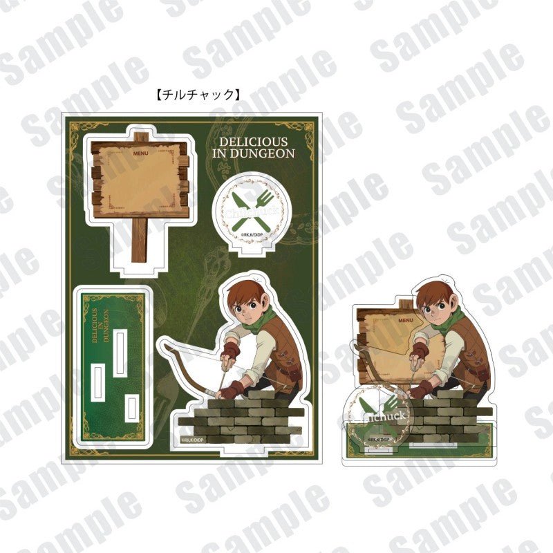 Delicious in Dungeon | Acrylic Card & Badge & Acrylic Stand Figure Set Earthtoy - FUNIMECITY