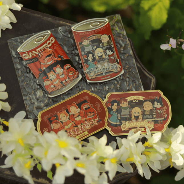 Delicious in Dungeon | Guan Tou Series Blind Box Badge Yue Wen Anime Goods - FUNIMECITY