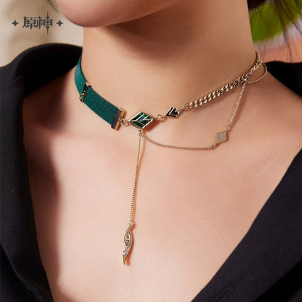 Genshin Impact | Yulin and Feisha Series Alhaitham Necklace & Bracelet Set Genshin Impact - FUNIMECITY Genshin | Yulin and Feisha - Alhaitham Necklace