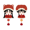 Plush Doll Set