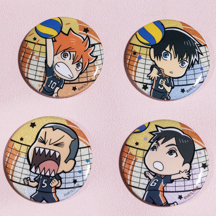 Haikyu!! | Chibi Badge Set XINGHEDONGMAN Anime Badge - FUNIMECITY Haikyu!! | - Q版系列 - Shōyō Hinata