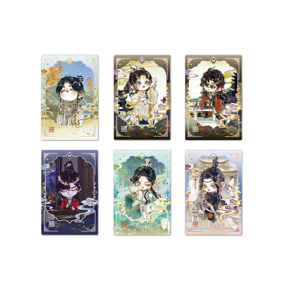 Heaven Official's Blessing | Hua Kai Hua Xie Series Set Li Ting - FUNIMECITY TGCF - Hua Kai Hua Xie - Mini Chibi Postcard Set