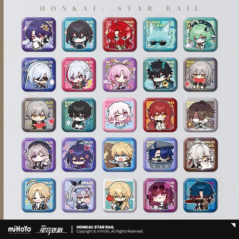 Honkai:StarRail | Pom - Pom Exhibition Hall Series Square Badge Set miHoYo - FUNIMECITY