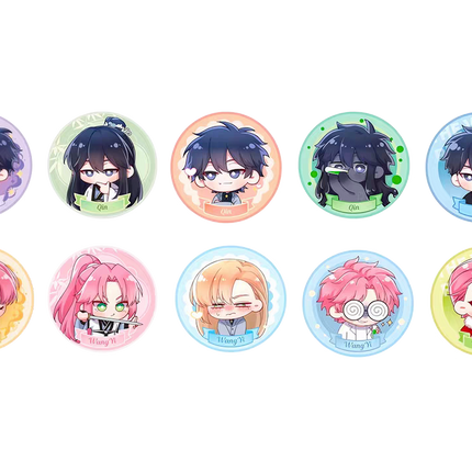 I Want to Be a Big Baddie | Jia Mian Li Series Badge Blind Box Bilibili Anime Goods - Funimecity 