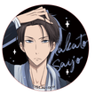 西班牙篇系列 / Badge-Takato Saijo-Black (75mm)