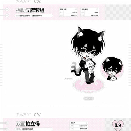 Let Me Dominate You | Polaroid & Badge & Acrylic Stand Figure Set Chun Li Ji Anime Goods - FUNIMECITY 