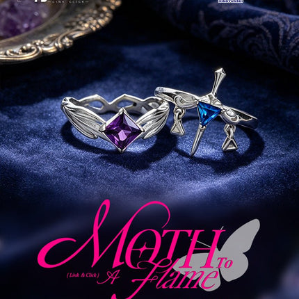 Link Click | Moth To A Flame Series Ring Xingyunshi Anime Goods - Funimecity 