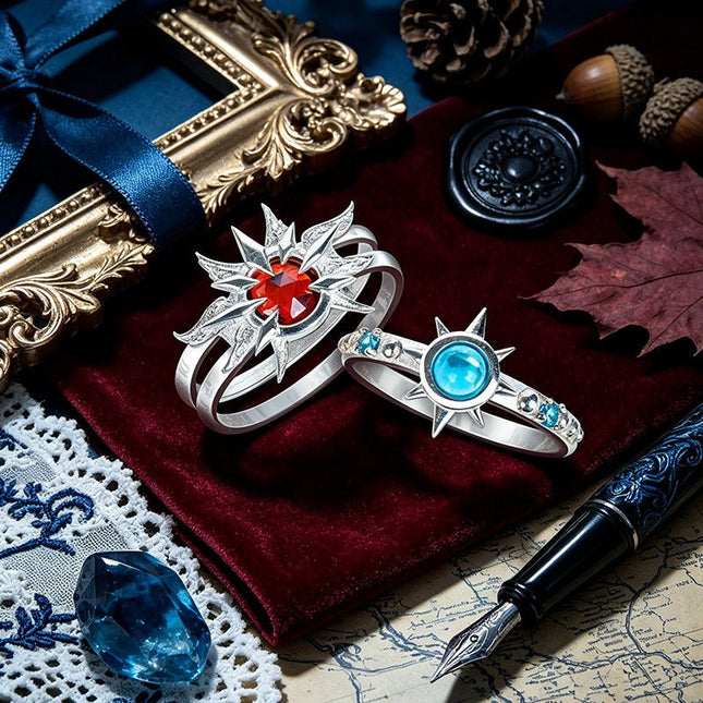 Link Click | Unforgiven Series Rings Set Xingyunshi Anime Goods - Funimecity 