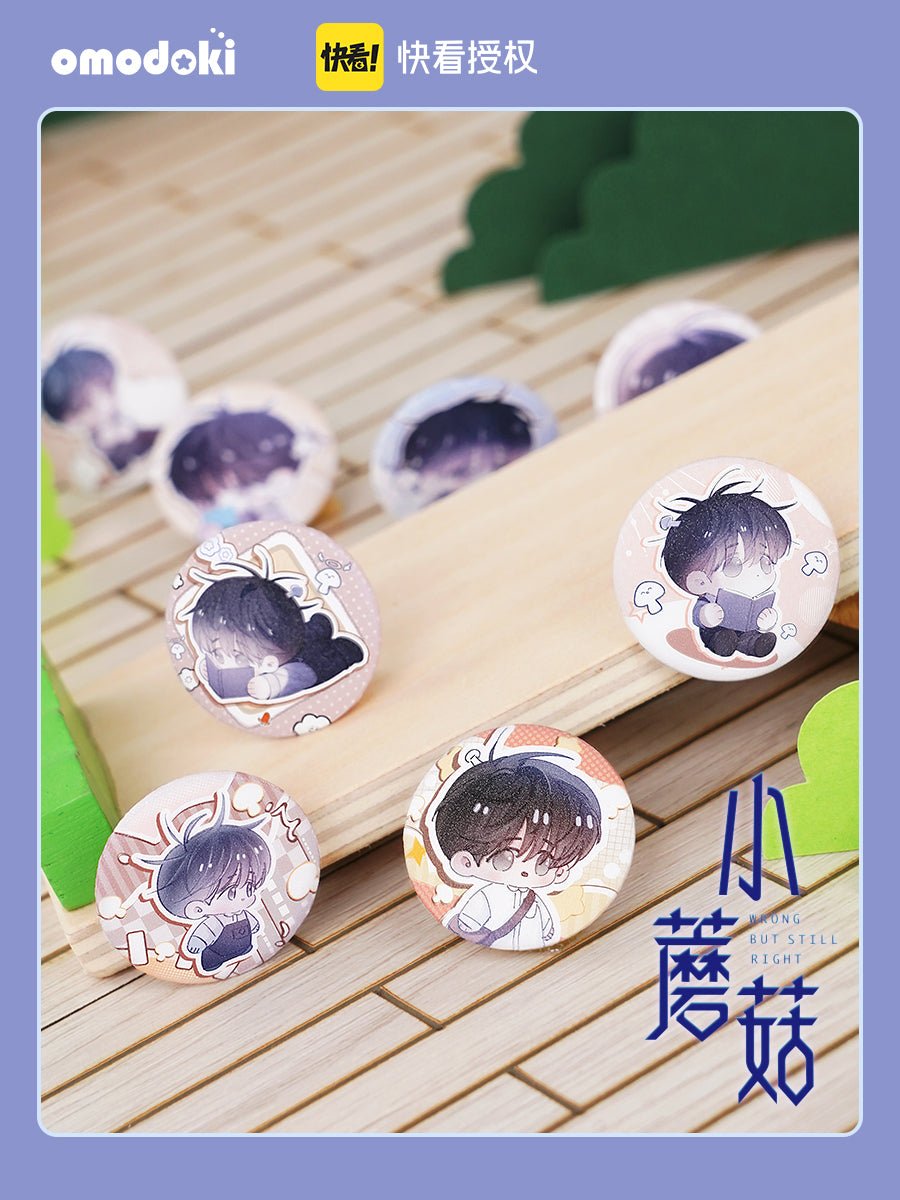 Little Mushroom | Chibi Badge & Acrylic Stand Figure Set omodoki - FUNIMECITY