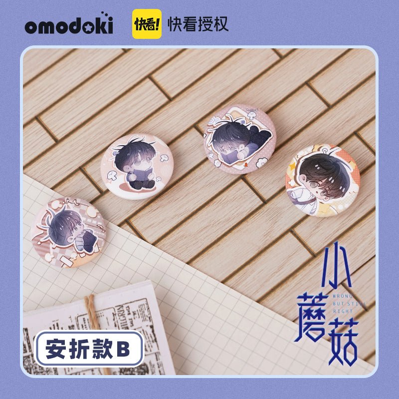 Little Mushroom | Chibi Badge & Acrylic Stand Figure Set omodoki - FUNIMECITY