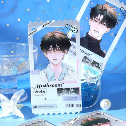 Little Mushroom | Ling Kong Zhi Wen Series Transparent Card Blind Box Set Qing Yi Fang Anime Goods - Funimecity 