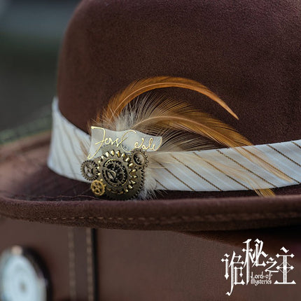 Lord of the Mysteries | Fors Wall's Gear Feather Brooch Mr.Yi's Steamland Brooch - FUNIMECITY
